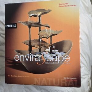 Homedics EnviraScape Relaxation Fountain - Brown and Gold